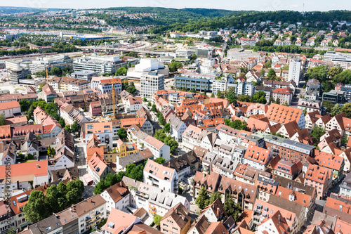 Aerial view over the city of Ulm