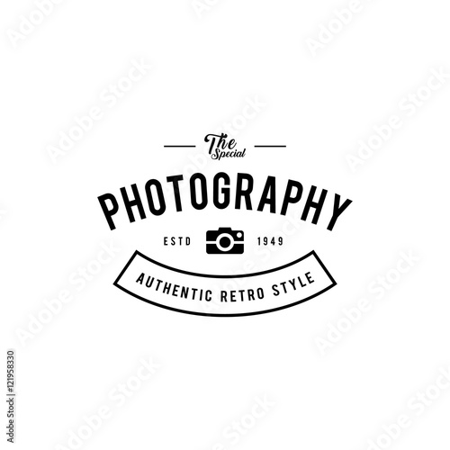 Photography Badges and Labels in Vintage Style