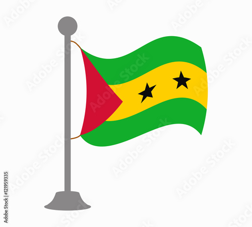 sao tome flag mast