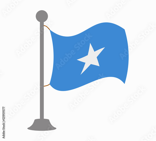 somalia flag mast photo