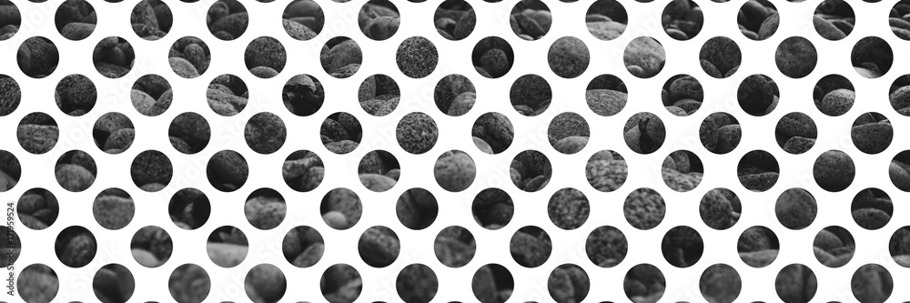 banner with rocky ground polka dots banner with rocky ground polka dots