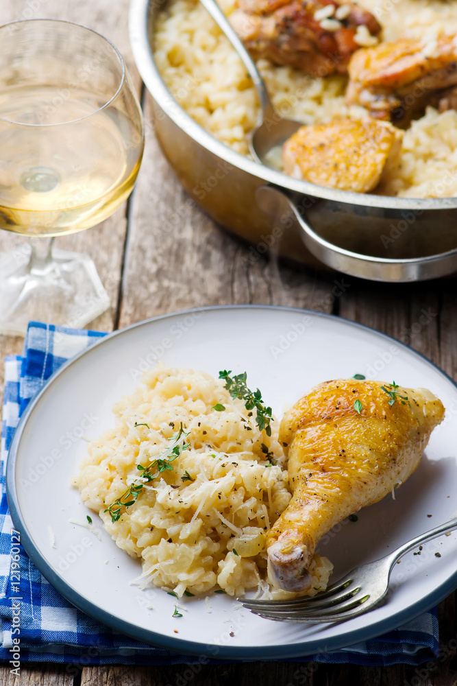 ONE POT  RISOTTO WITH CHICKEN