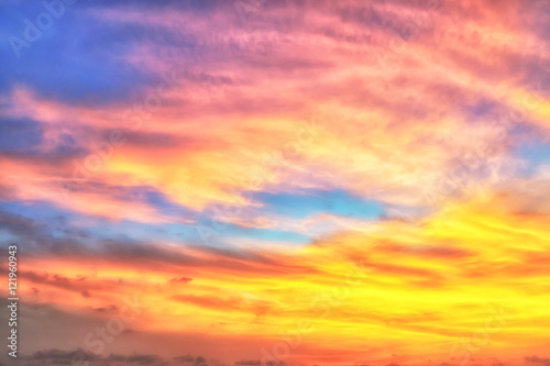 Blurry Dramatic sky at sunrise © Kawin2k