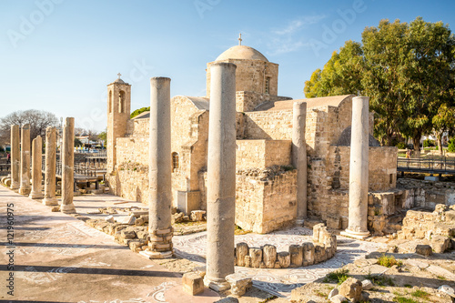 Ayia Kyriaki Chrysopolitissa church in Paphos, Cyprus photo