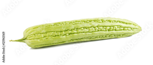 Bitter gourd isolated on white background