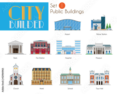 City Builder Set 1: Public and Municipal Buildings photo
