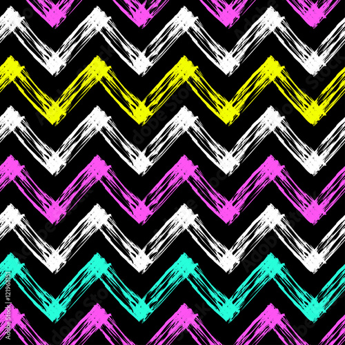 bright neon zig zag pattern