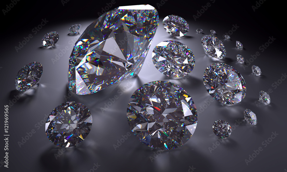 Diamonds close-up Diamonds close-up