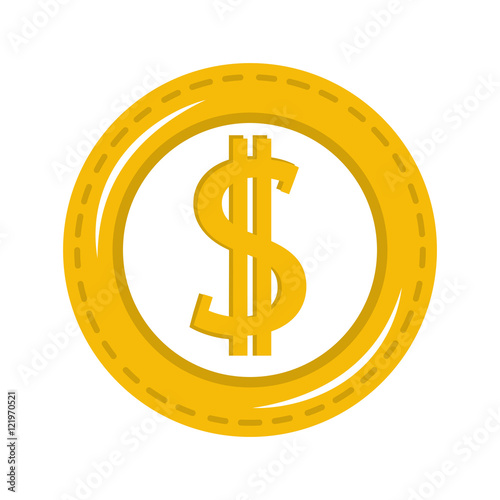 money coins finance icon vector illustration design