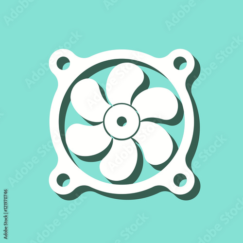 Fan - vector icon.