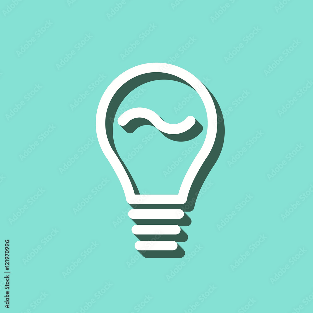 Lamp - vector icon. Lamp - vector icon.