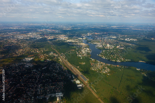 Aerial view of Berlin and the surrounding area