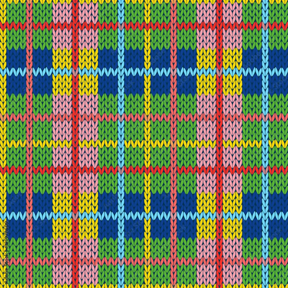 Knitting seamless pattern in different hues Knitting seamless pattern in different hues