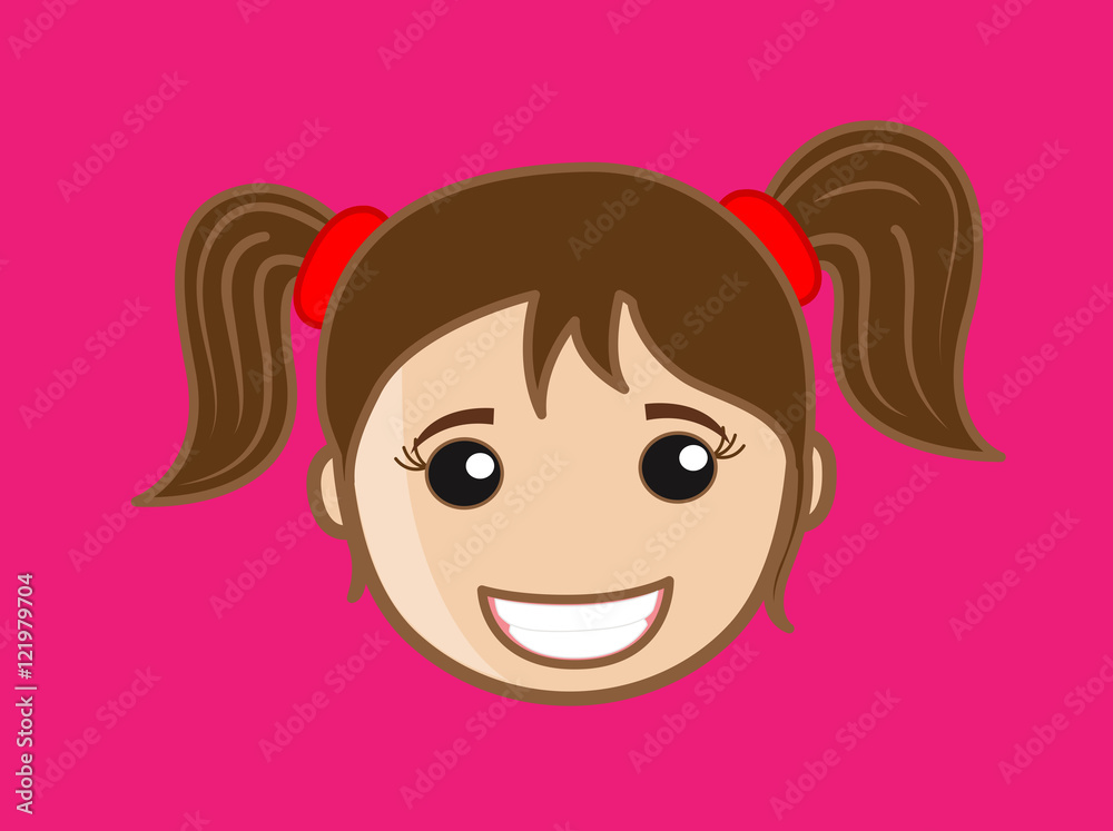 Cheerful Girl Face Cheerful Girl Face