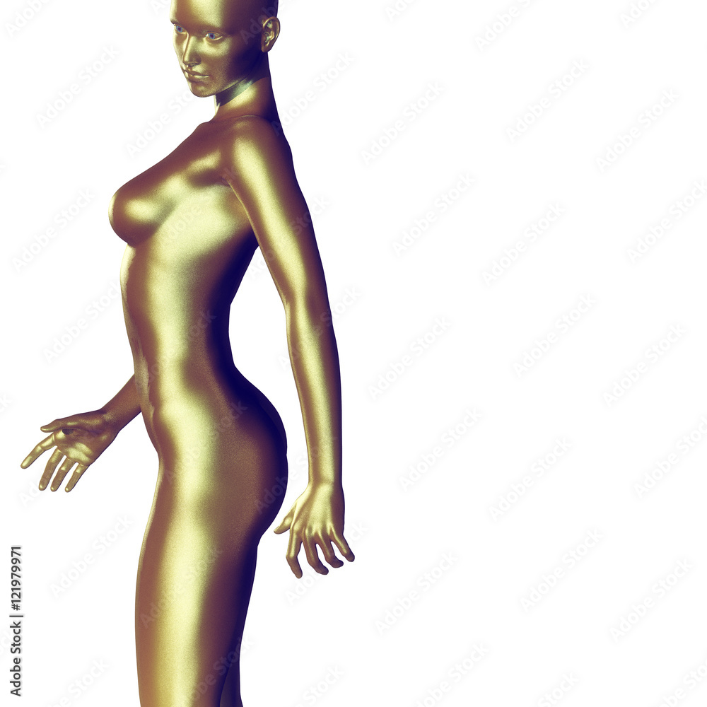 Naklejka premium 3d rendered illustration of a female body