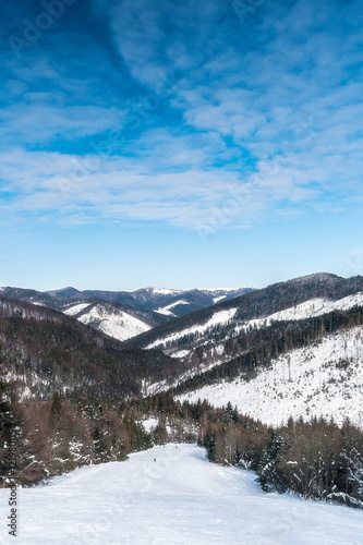 View from the top of the ski area © Oleksii Astanin