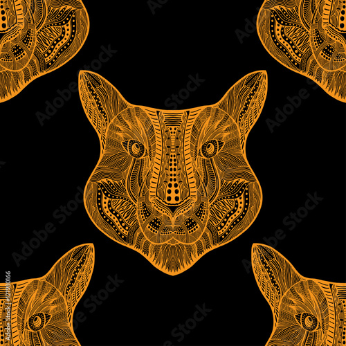 Seamless Tiger pattern