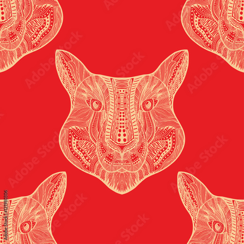 Seamless Tiger pattern
