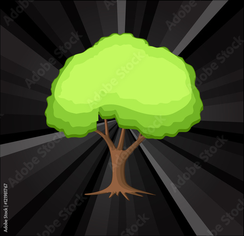 Lone Tree Vector