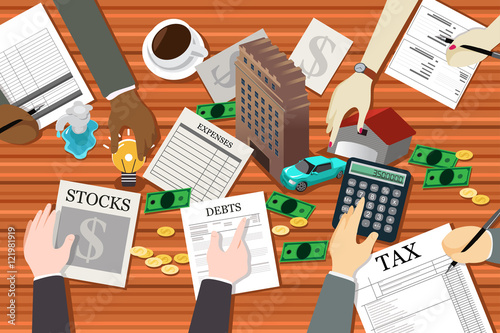People Working on Financial Planning