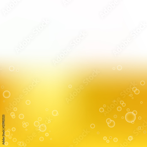 smooth golden colors with bubbles, vector background for design. beer wallpaper