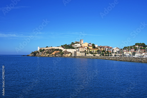 A view of Talamone, little town along the Tuscany coastline, Italy.