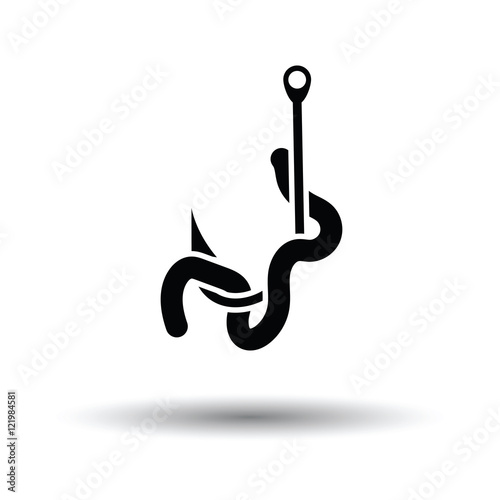 Icon of worm on hook