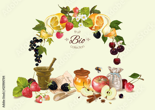 Fruit and berry cosmetic compositoin