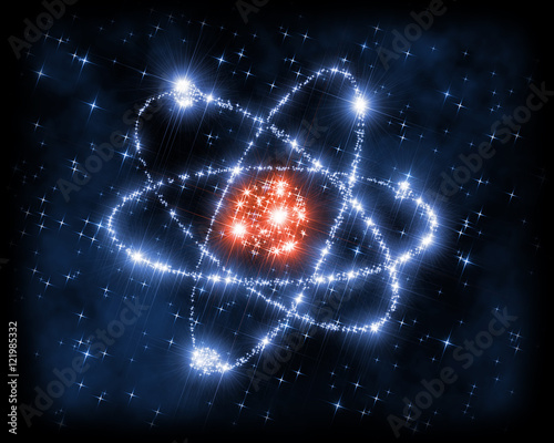 Obraz na płótnie Atom space science