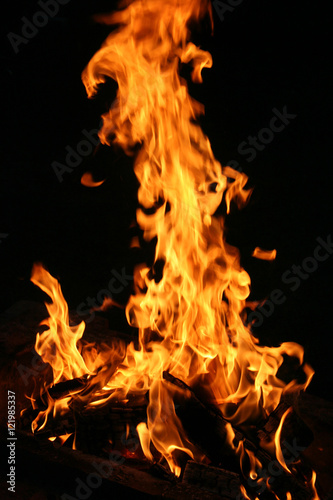 Fire flame pattern