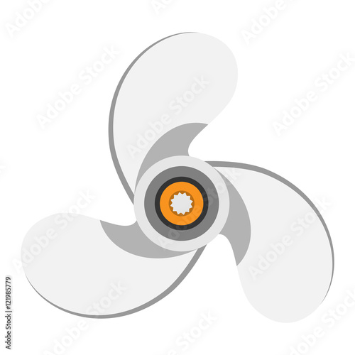 Propeller fan vector illustration.