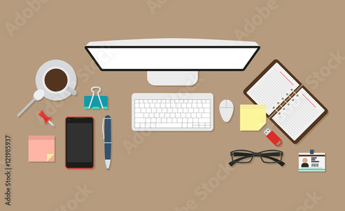 Standart workplace vector