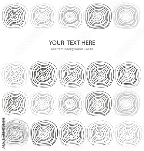 Seamless geometric pattern with abstract circles