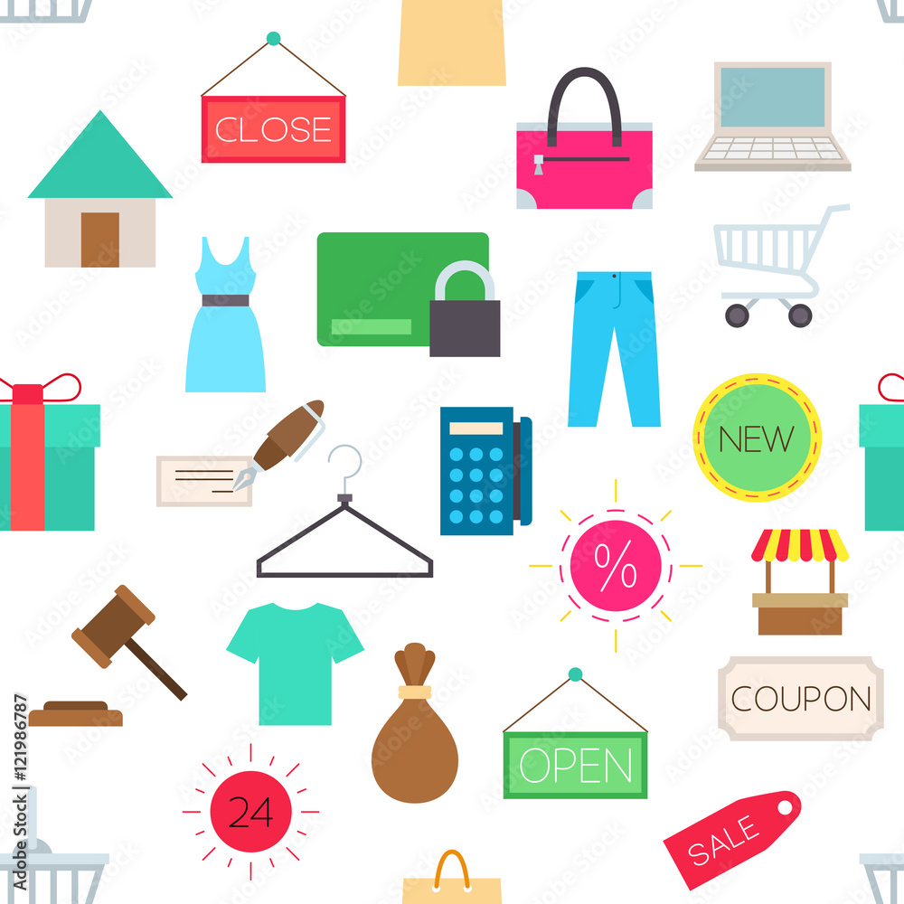 Sales vector pattern stickers Sales vector pattern stickers
