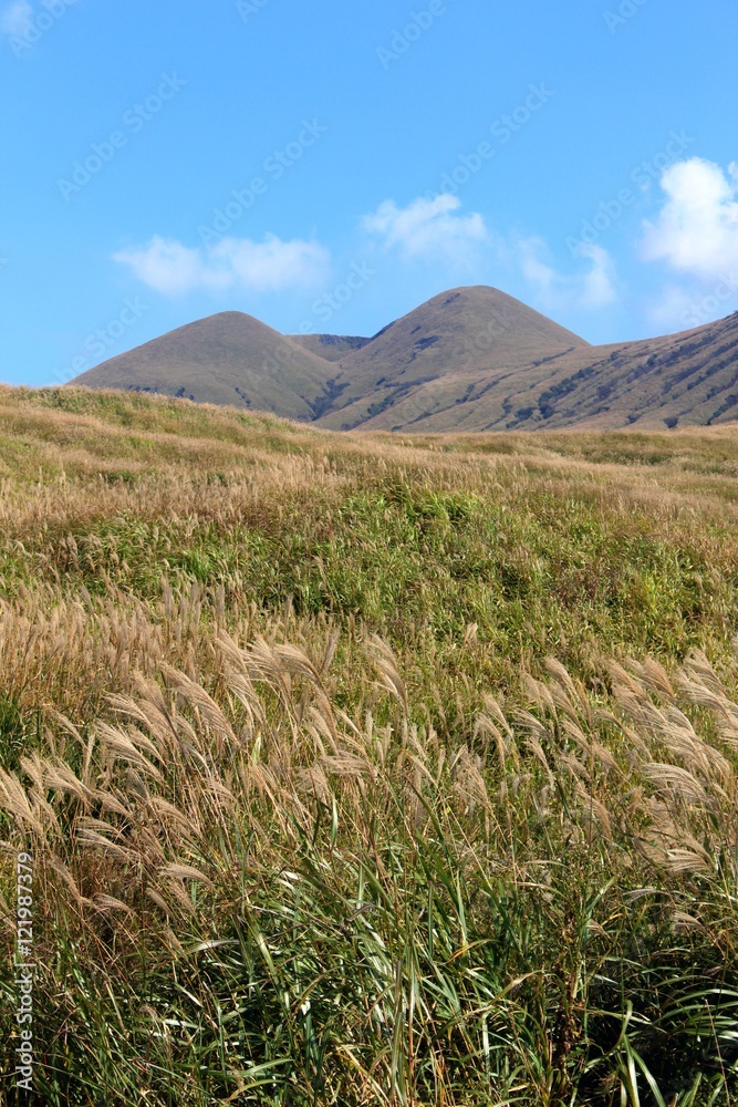 Fototapeta premium 秋の阿蘇の風景