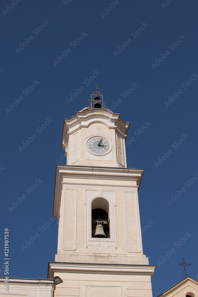 Bell tower Church Massa Lubrense village