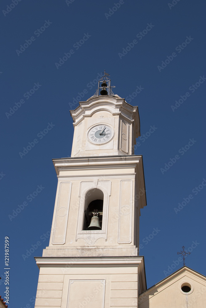 Bell tower Church Massa Lubrense village