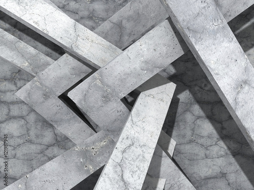 Fototapeta Naklejka Na Ścianę i Meble -  Abstract concrete architecture geometric design background