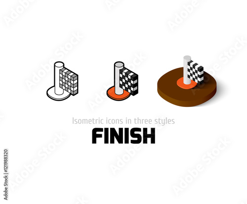 Finish icon in different style