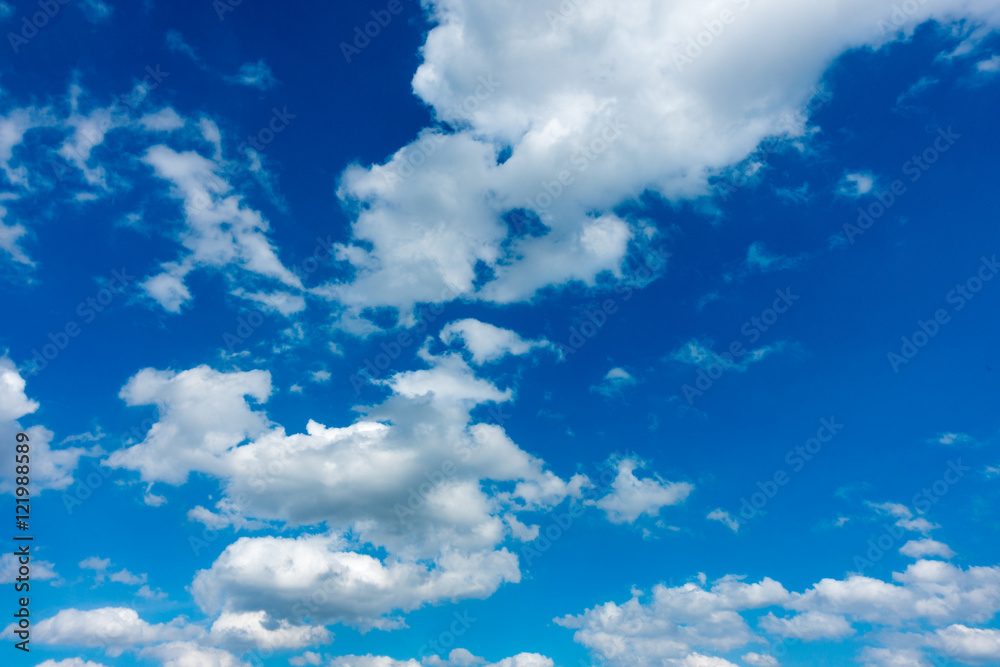 Fototapeta premium blue sky background with white clouds