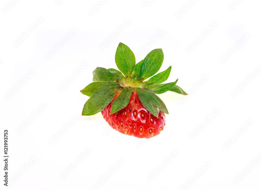 Fresh strawberry isolated on white background