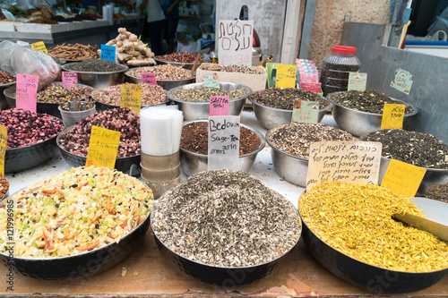 Spices, Machane Yehuda, Jerusalem, Israel photo