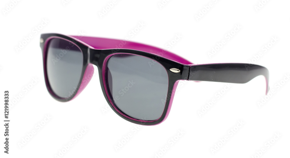 purple sun glasses isolated on white background purple sun glasses isolated on white background