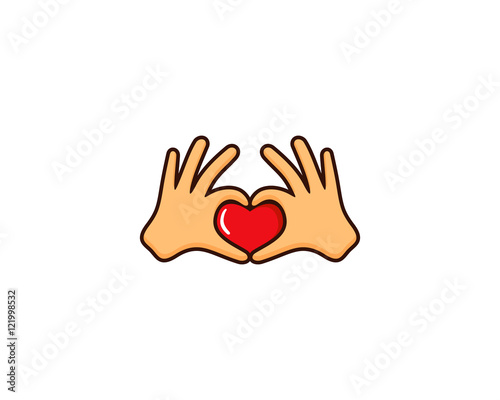 Love Hand Sign Logo