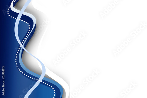 Blue wavy abstract background