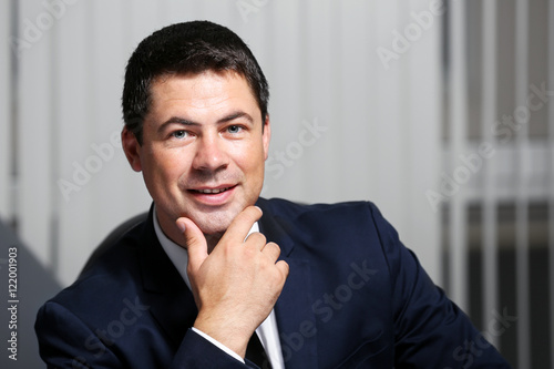 Man working in modern office