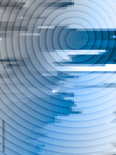 Illustration of circular abstract background