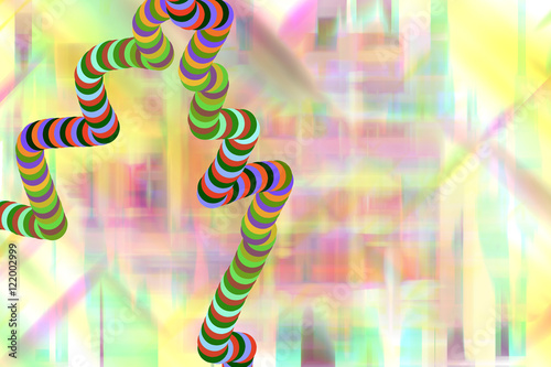 Colorful abstract background with colorful thread illustration