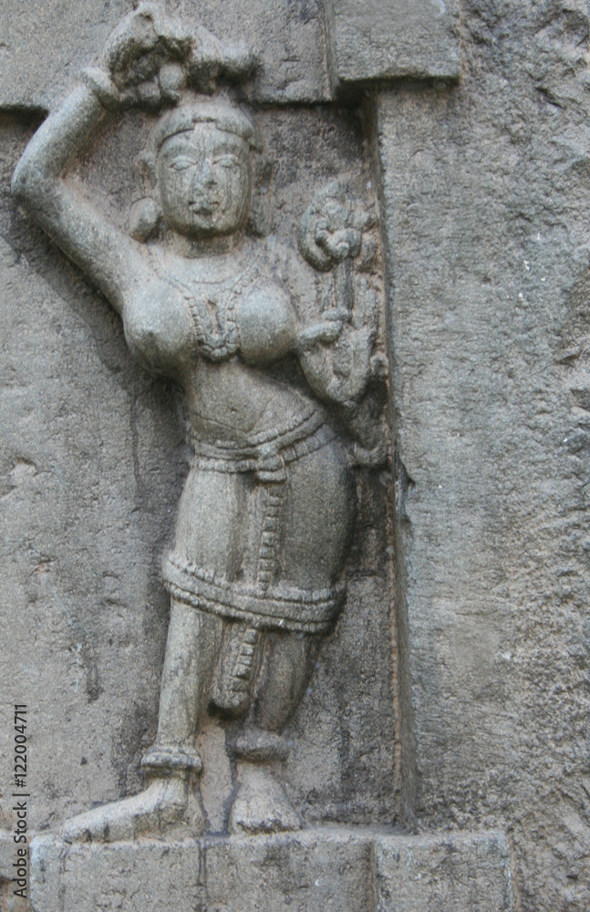ancient indian hindu stone carving 