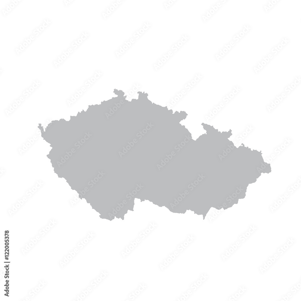 Fototapeta premium Mapa Republiki Czeskiej